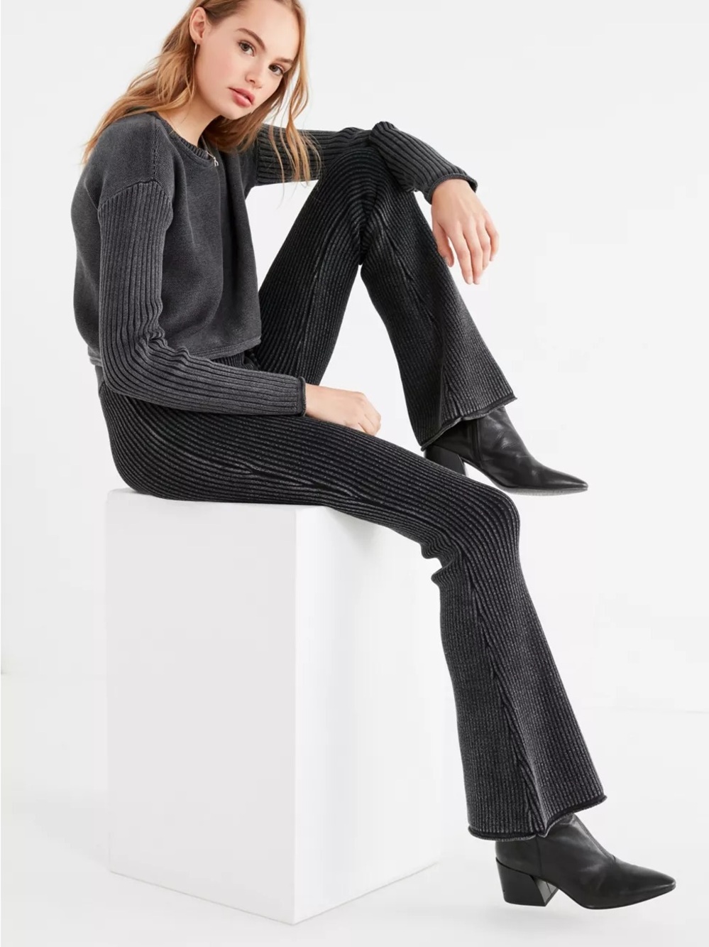 Urban Outfitters Adeline Acid Wash High-Rise Pant